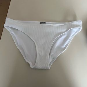 Aerie white bikini bottom size M ribbed